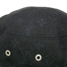 Load image into Gallery viewer, LOUIS VUITTON Hat・MonogramDenim Bucket Hat Size 58 Black/YellowM76208 Cotton60% Polyester40%
