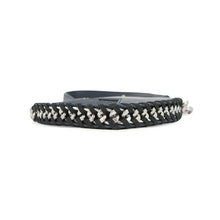 Load image into Gallery viewer, Stella McCartney Kids Heart Chain Shoulder Bag Navy Leather Glitter
