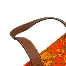 将图像加载到图库查看器中，LOEWE Paula's Ibiza Tote Bag Orange/Brown Canvas Leather
