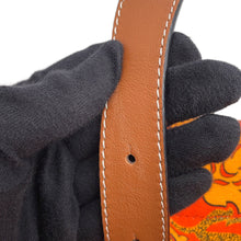 将图像加载到图库查看器中，LOEWE Paula's Ibiza Tote Bag Orange/Brown Canvas Leather
