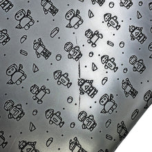 Load image into Gallery viewer, SAINT LAURENT PARIS Robot Clutch Bag Silver/Black397294 Leather
