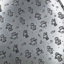 Load image into Gallery viewer, SAINT LAURENT PARIS Robot Clutch Bag Silver/Black397294 Leather
