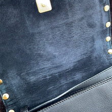 Load image into Gallery viewer, FENDI Check Shoulder Bag Black/White8BT203 Leather Fur
