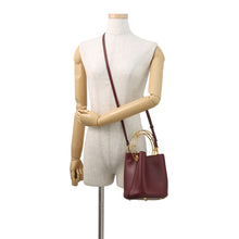 Load image into Gallery viewer, MARNI Marni Vanier 2-Way Bag BordeauxSCMPU09T24 Leather

