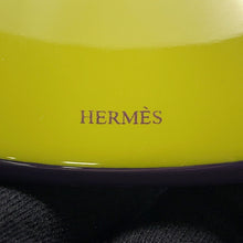 Load image into Gallery viewer, HERMES Bangle Size S/width 5cm Purple/Green LacquerWood
