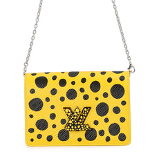 Load image into Gallery viewer, LOUIS VUITTON LVxYK Portefeuille Twist Belt Chain Wallet Yellow/NoirM81987 Epi Leather
