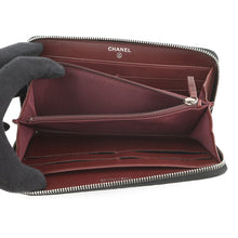 Load image into Gallery viewer, CHANEL Matelasse Zip Around Long Wallet BlackA50097 Lambskin

