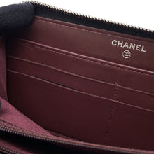 Load image into Gallery viewer, CHANEL Matelasse Zip Around Long Wallet BlackA50097 Lambskin
