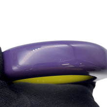 Load image into Gallery viewer, HERMES Bangle Size S/width 2cm Purple/Green LacquerWood
