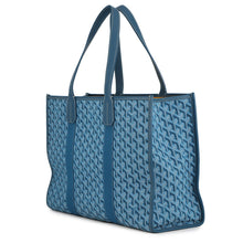 Load image into Gallery viewer, GOYARD Villette Tote Bag Blue Canvas Leather Size MM
