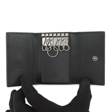 将图像加载到图库查看器中，GUCCI Guccissima 6-Key Case Black138093 Leather
