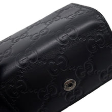 将图像加载到图库查看器中，GUCCI Guccissima 6-Key Case Black138093 Leather
