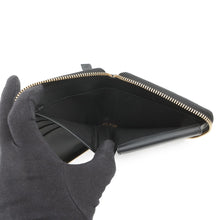 Load image into Gallery viewer, LOEWE Puzzle Round Zip Compact Wallet Black/Multicolor Leather
