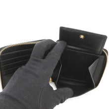 Load image into Gallery viewer, LOEWE Puzzle Round Zip Compact Wallet Black/Multicolor Leather
