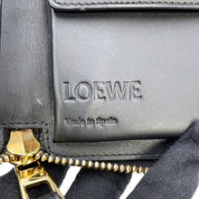 Load image into Gallery viewer, LOEWE Puzzle Round Zip Compact Wallet Black/Multicolor Leather
