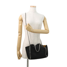 将图像加载到图库查看器中，Stella McCartney Falabella Reversible 2-Way Shoulder Bag Black/Yellow529282 Polyester Size Mini
