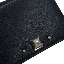 Load image into Gallery viewer, HERMES Medall Card Case Black Chevre Shamqila
