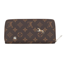 将图像加载到图库查看器中，LOUIS VUITTON Zippy Wallet Horizontal BrownM27226 Monogram Forest
