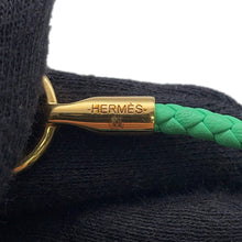 将图像加载到图库查看器中，HERMES Grennan de Bourtour Bracelet VertComic Swift Leather
