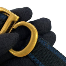 Load image into Gallery viewer, Dior Saddle Waist Bag NavyS5632CWAH Canvas
