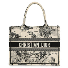 Load image into Gallery viewer, Dior Book Tote Zodiac Latte White/BlackM1296ZRHZ Canvas Size Medium
