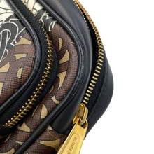 Load image into Gallery viewer, BURBERRY TBMonogram Striped Camera Bag Brown/Black/White8021485 Leather PVC

