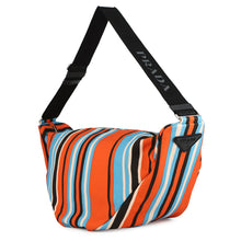 Load image into Gallery viewer, PRADA Triangle Shoulder Bag Orange/Blue/Multicolor2VY007 Canvas
