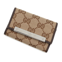 Load image into Gallery viewer, GUCCI GG Canvas 6-Key Case Beige/Brown127048 Canvas Leather
