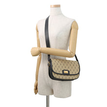 Load image into Gallery viewer, SAINT LAURENT PARIS Monogram Satchel All-Over Shoulder Bag Beige/Black585006 Canvas Leather Size Medium
