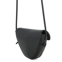 将图像加载到图库查看器中，CELINE Triangle Mini Shoulder Bag Black10I193DMO Leather
