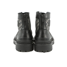 Load image into Gallery viewer, Dior Oblique Explorer short boots Black/Gray3BO296ZKD Leather Canvas Size 42
