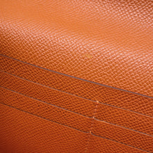 将图像加载到图库查看器中，HERMES Kelly wallet long Orange Epsom
