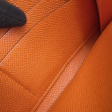 将图像加载到图库查看器中，HERMES Kelly wallet long Orange Epsom
