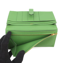 将图像加载到图库查看器中，HERMES Beansufla Vert Yucca Epsom
