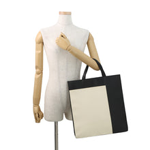Load image into Gallery viewer, Valextra Valextra 2-Way Tote Black/Ivory Leather

