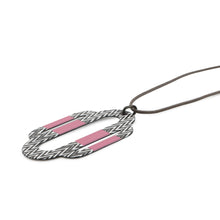 Load image into Gallery viewer, HERMES Necklace At Large Pink/White/Black Metal

