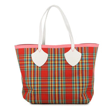Load image into Gallery viewer, BURBERRY Nova Check Reversible Tote Bag Beige/Pink/White Canvas Leather
