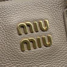 Load image into Gallery viewer, MIUMIU Vitello Daino 2WAY Bag Gray5BA249 Leather
