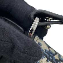 将图像加载到图库查看器中，Dior Oblique Saddle Vertical Pouch Black/Beige/Navy2ADCA446YKS Leather Canvas
