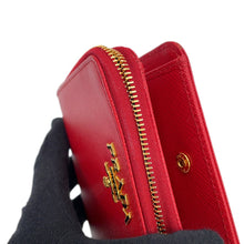 Load image into Gallery viewer, PRADA Bifold Wallet compact wallet Red1ML036 Leather
