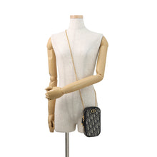Load image into Gallery viewer, Dior Oblique 30 Montaigne Call'in Dior Phone Shoulder Bag Navy/BeigeS2114UTZQ Canvas Leather
