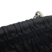 将图像加载到图库查看器中，PRADA ChainShoulder Bag Black Leather
