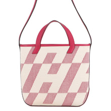 将图像加载到图库查看器中，HERMES H Ambie Framboise Toile H Swift Leather Size PM
