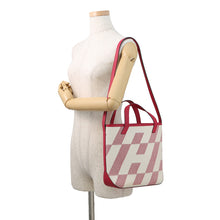 将图像加载到图库查看器中，HERMES H Ambie Framboise Toile H Swift Leather Size PM
