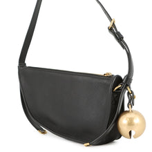 Load image into Gallery viewer, BURBERRY Shield Sling Bell Bag Charm Shoulder Bag Black8077580 Leather Size Mini
