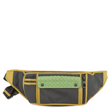 将图像加载到图库查看器中，Bottega Veneta INTRECCIATO Crossbody Bag Gray/Yellow/Green534431 Canvas Leather
