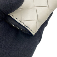 Load image into Gallery viewer, Bottega Veneta INTRECCIATO Bicolor Zip Around Long Wallet Navy/White749427 Leather
