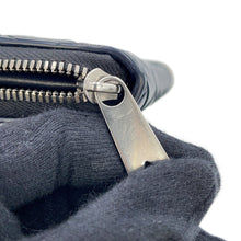 Load image into Gallery viewer, Bottega Veneta INTRECCIATO Bicolor Zip Around Long Wallet Navy/White749427 Leather
