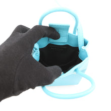 Load image into Gallery viewer, BALENCIAGA Phone Shoulder Light Blue593826 Leather
