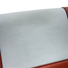 Load image into Gallery viewer, CELINE Frame Shoulder Bag Light Blue/Brown180263 Leather
